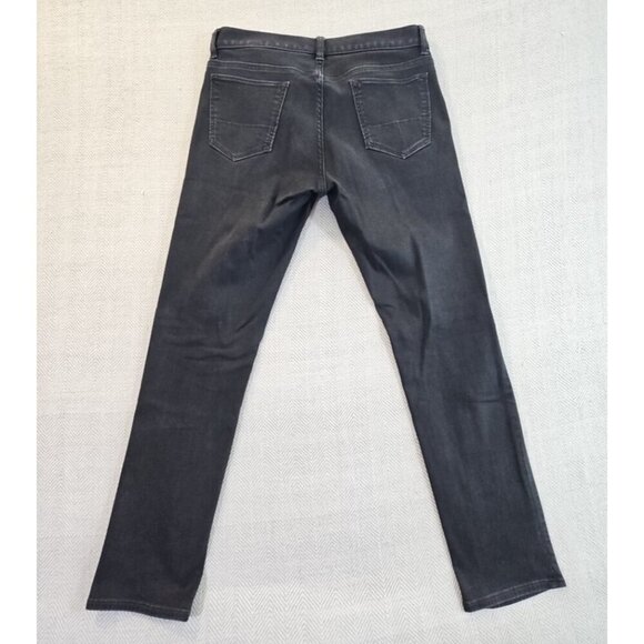 Banana Republic Traveler Jeans Men's W33 L32 Black Slim Fit Straight Leg EUC LN - Picture 2 of 13